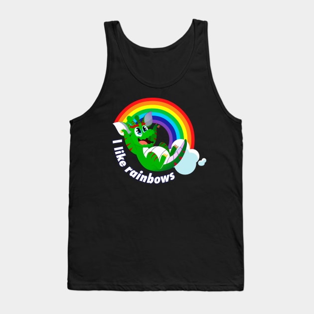 I Like Rainbows Tank Top by ToonGrin.com